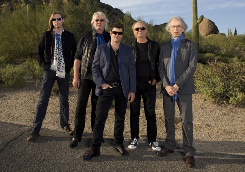 (L-R): Oliver Wakeman, Chris Squire, Benoit David, Alan White, Chris Squire Yes in 2011